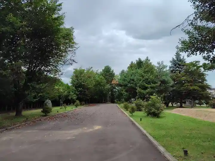 美瑛神社の庭園