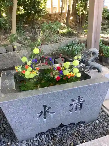 東海市熊野神社の手水舎