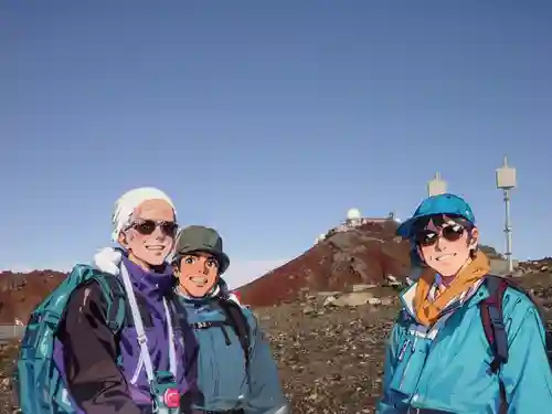 富士山頂上浅間大社奥宮の周辺