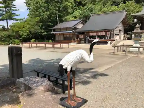 石見国一宮　物部神社の狛犬