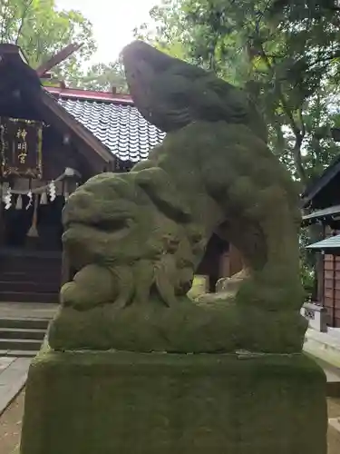 北城神明宮の狛犬