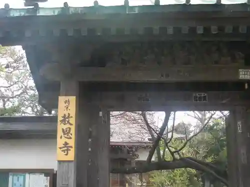 教恩寺の山門