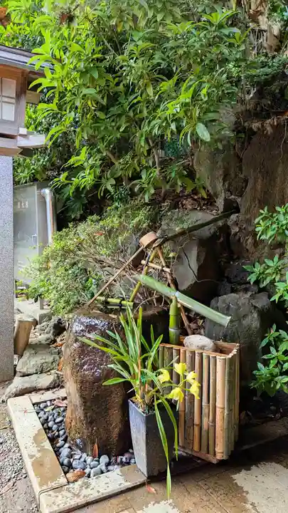検見川神社の手水舎