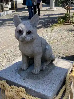 阿豆佐味天神社 立川水天宮の狛犬