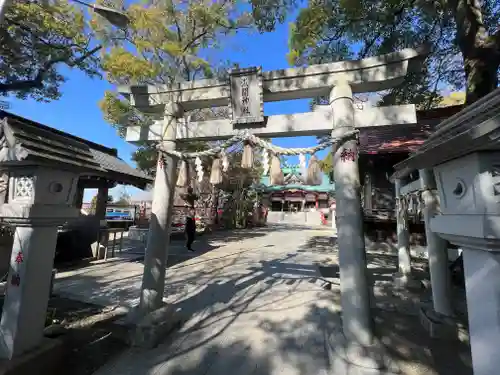 多摩川浅間神社の鳥居