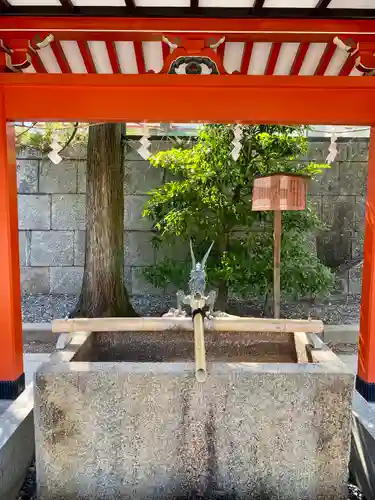 五社神社　諏訪神社の手水舎