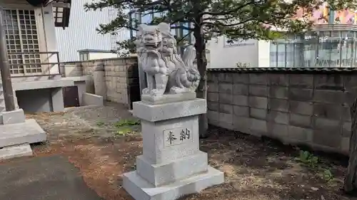 上白石神社の狛犬