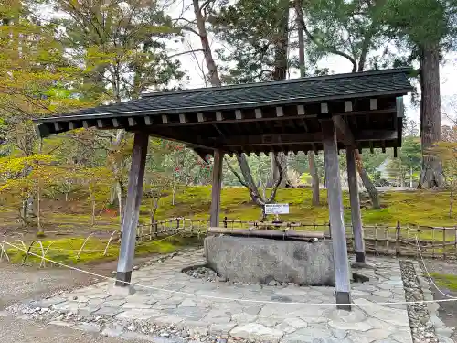 毛越寺の手水