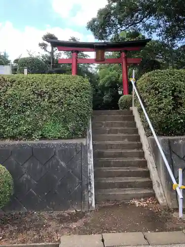 深作氷川神社の鳥居