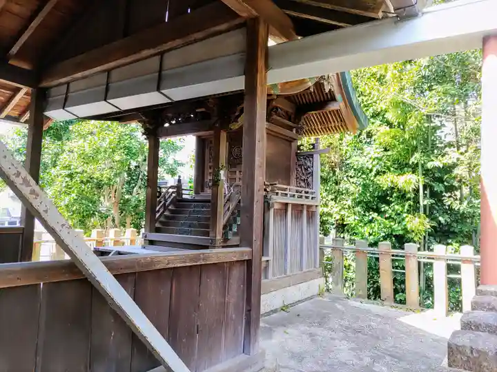 県明神社の本殿・本堂