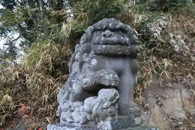 阿久津「田村神社」(郡山市阿久津町)旧社名:伊豆箱根三嶋三社の狛犬