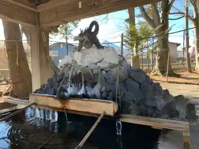 小室浅間神社の手水舎
