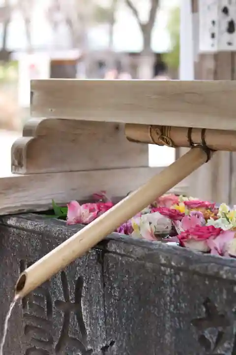 鳩森八幡神社の手水舎