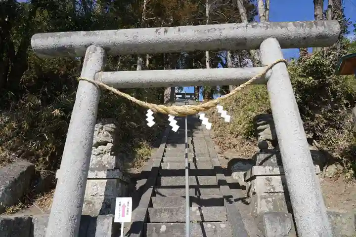 阿久津「田村神社」(郡山市阿久津町)旧社名:伊豆箱根三嶋三社の鳥居