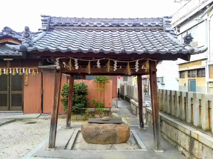 八幡社(松原八幡社)の手水舎