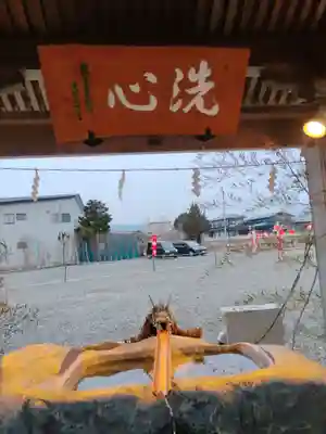 志賀理和氣神社の手水舎