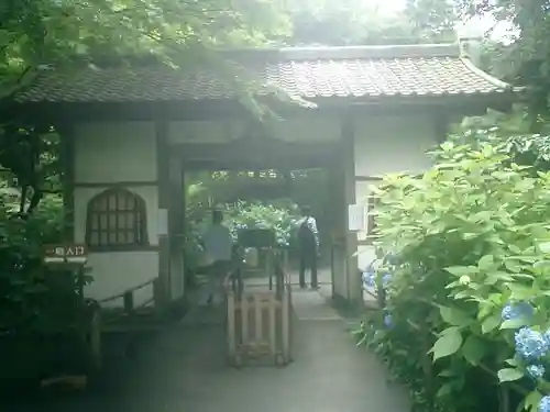 明月院の山門・神門