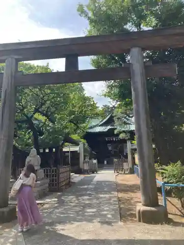 荏原神社の鳥居