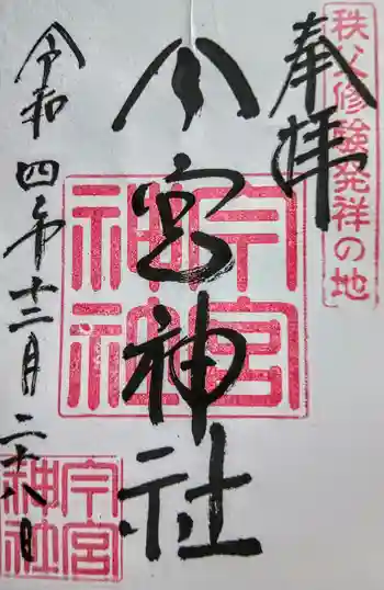 秩父今宮神社の御朱印