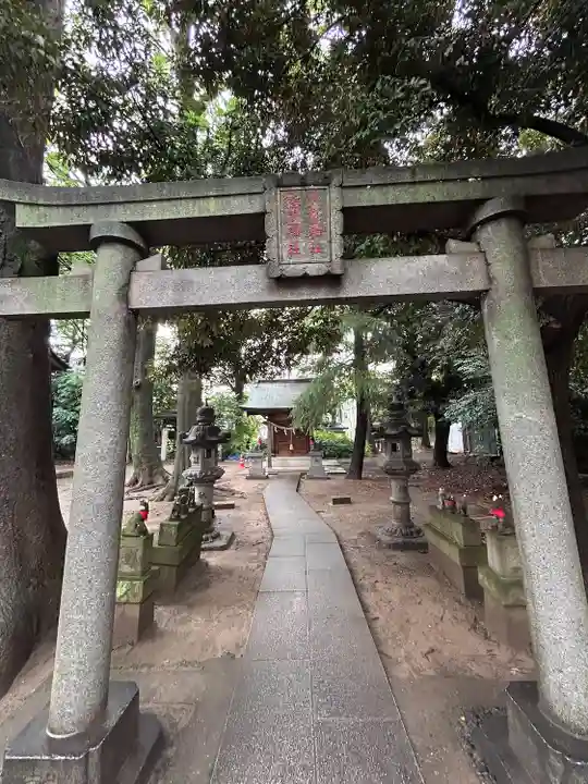 丸子山王日枝神社の鳥居