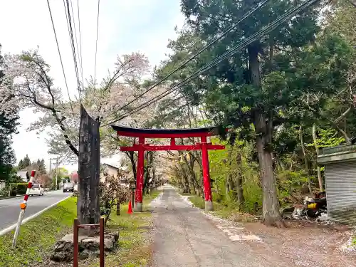 於呂閇志胆澤川神社の鳥居