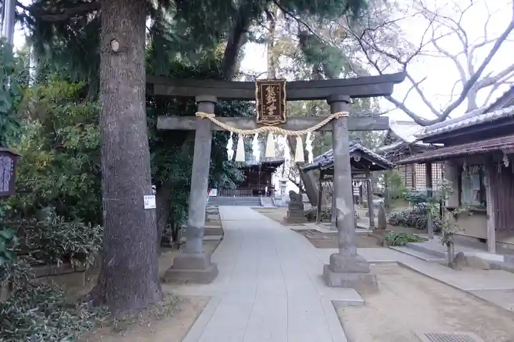 前野熊野神社の鳥居