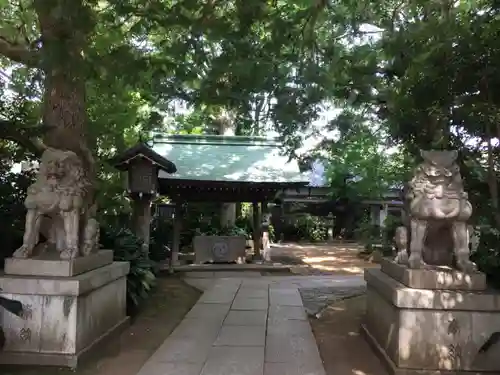 奥澤神社の狛犬