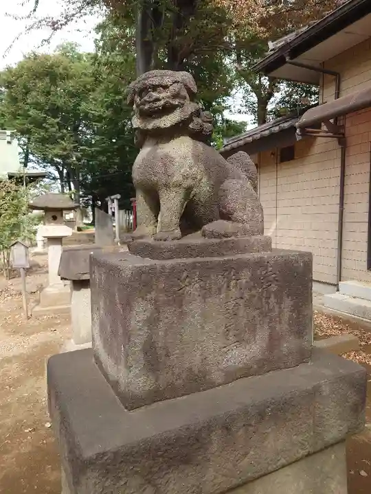 上町氷川神社の狛犬