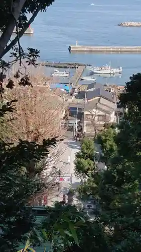 走水神社の景色