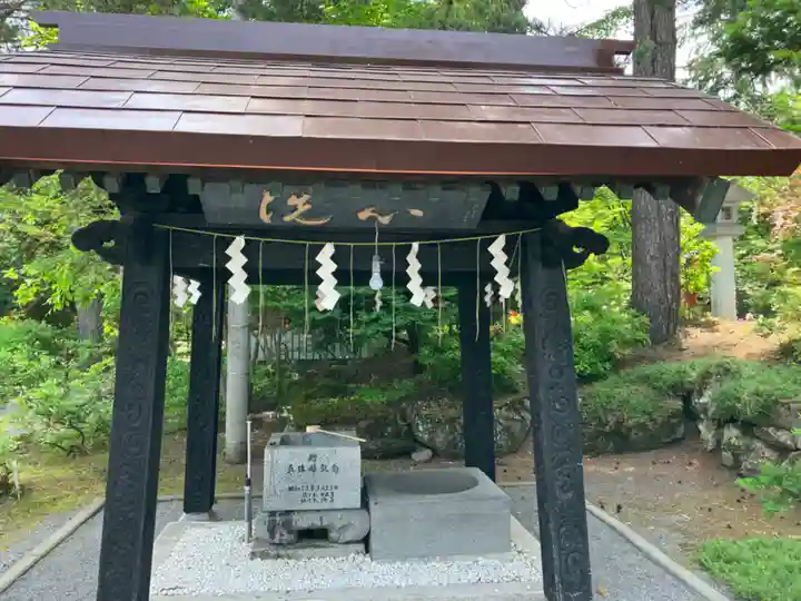 比布神社の手水舎