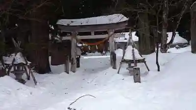 白川八幡神社の鳥居