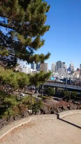 品川神社の景色