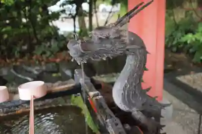 枚聞神社の手水舎