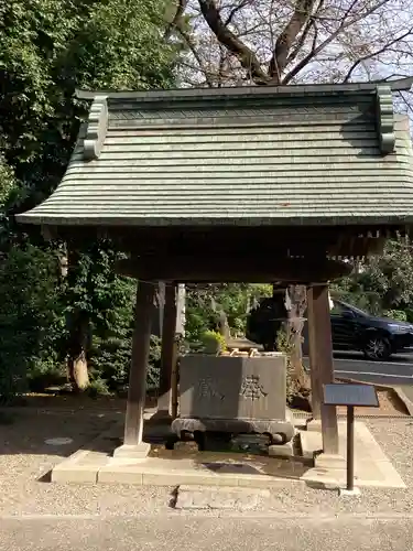 狭山八幡神社の手水