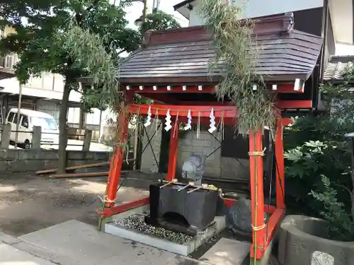 龍ケ崎八坂神社の手水舎