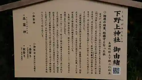 下野上神社の歴史