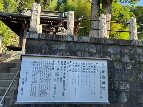 諏訪神社の歴史