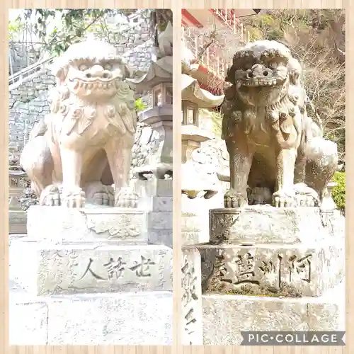 由加山 由加神社本宮の狛犬