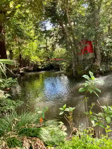 闇之森八幡社の庭園