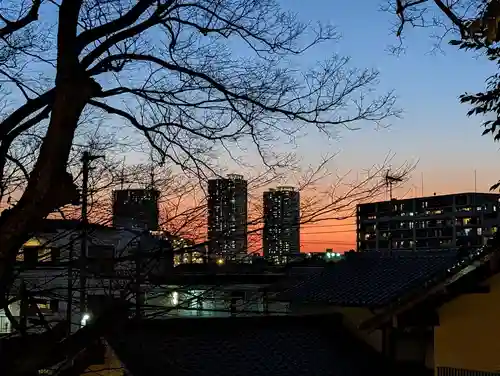 検見川神社の景色