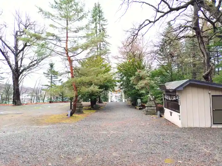 足寄神社の庭園