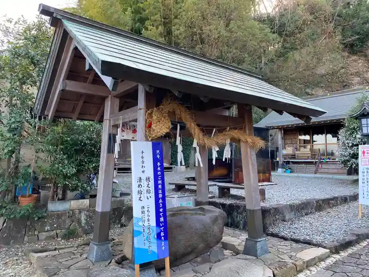 新羽杉山神社の手水舎