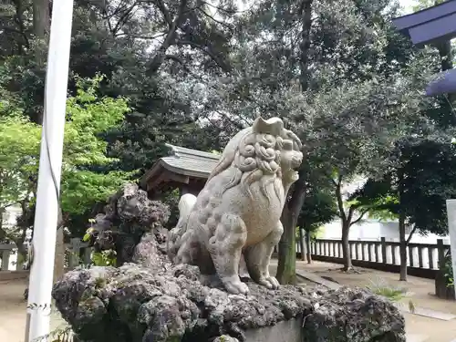 柏諏訪神社の狛犬