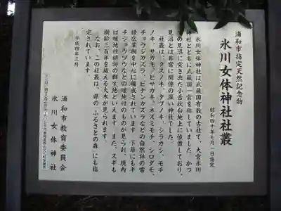 氷川女體神社の歴史