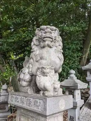 白山神社(二子町)の狛犬