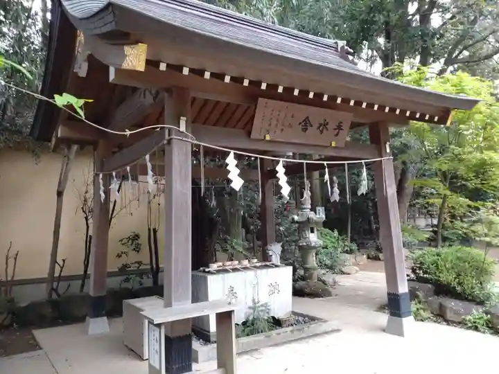 道野辺八幡宮の手水舎