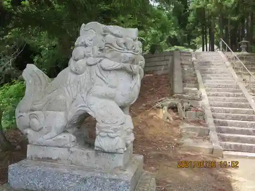 亀賀森神社の狛犬