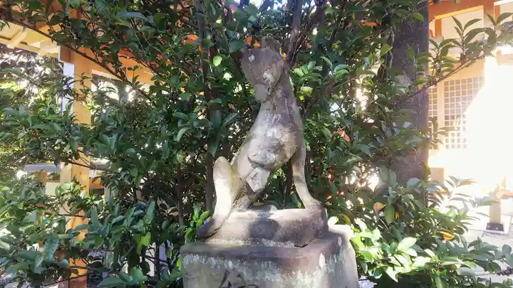 天明稲荷神社の狛犬