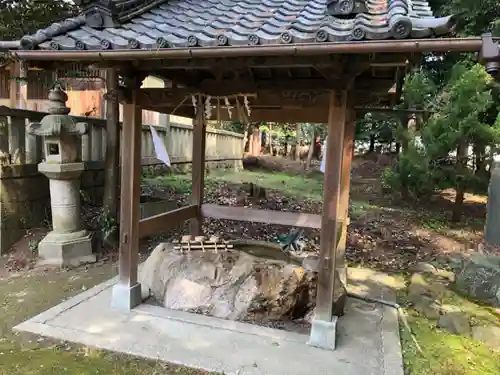 川田神社の手水舎