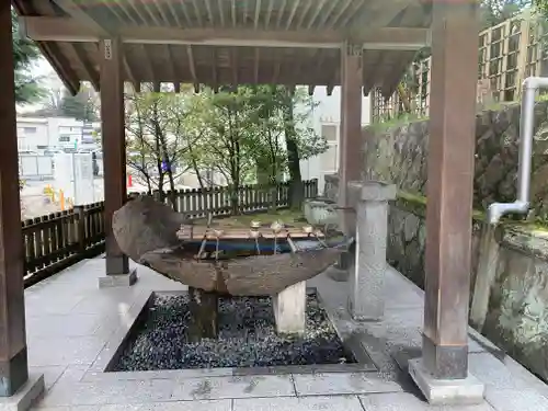 安積國造神社の手水